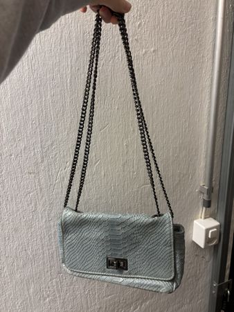 Ledertasche blau