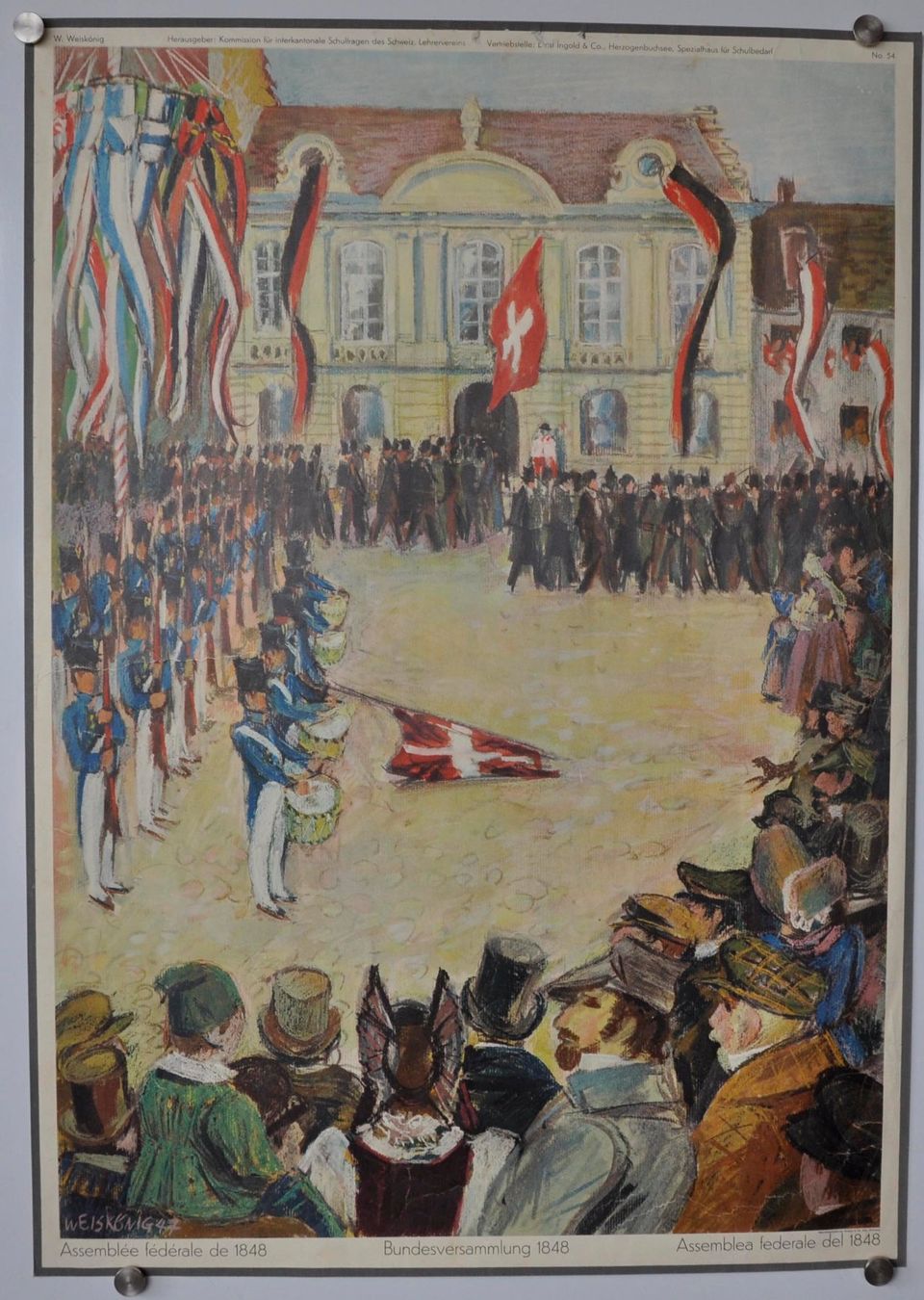 Foto & Immagini: Schulwandbild  Bundesversammlung 1848 – Usato da Härkingen venduto da sammelbecken 2
