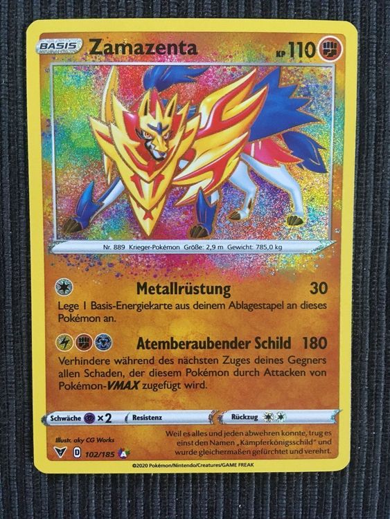 Pokemon Zamazenta Amazing Farbenschock Mint | Kaufen Auf Ricardo