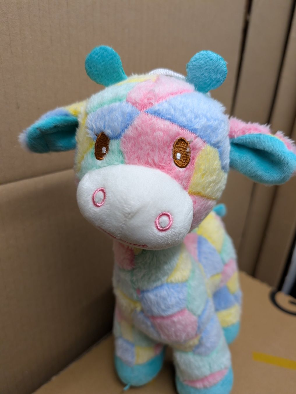 Giocattoli: Süesse Patchwork Giraffe, Stofftier, Top Zustand! – Nuovo (secondo la descrizione) da Killwangen venduto da sockenmeister 1