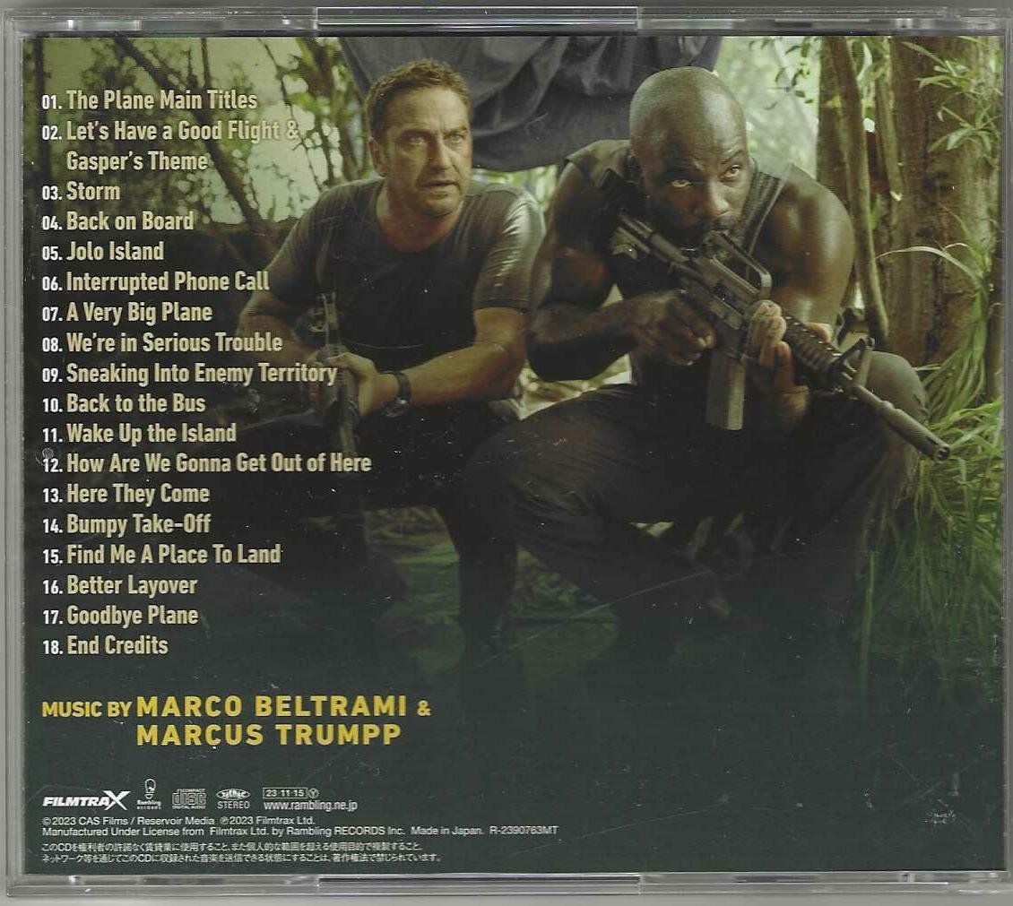 CD: Marco Beltrami/Marcus Trumpp - Plane - Japan Edition – Usato da Genève venduto da CDLPBookS 1