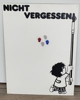 Vintage Magnettafel "Nicht Vergessen" - Ideal für den Alltag