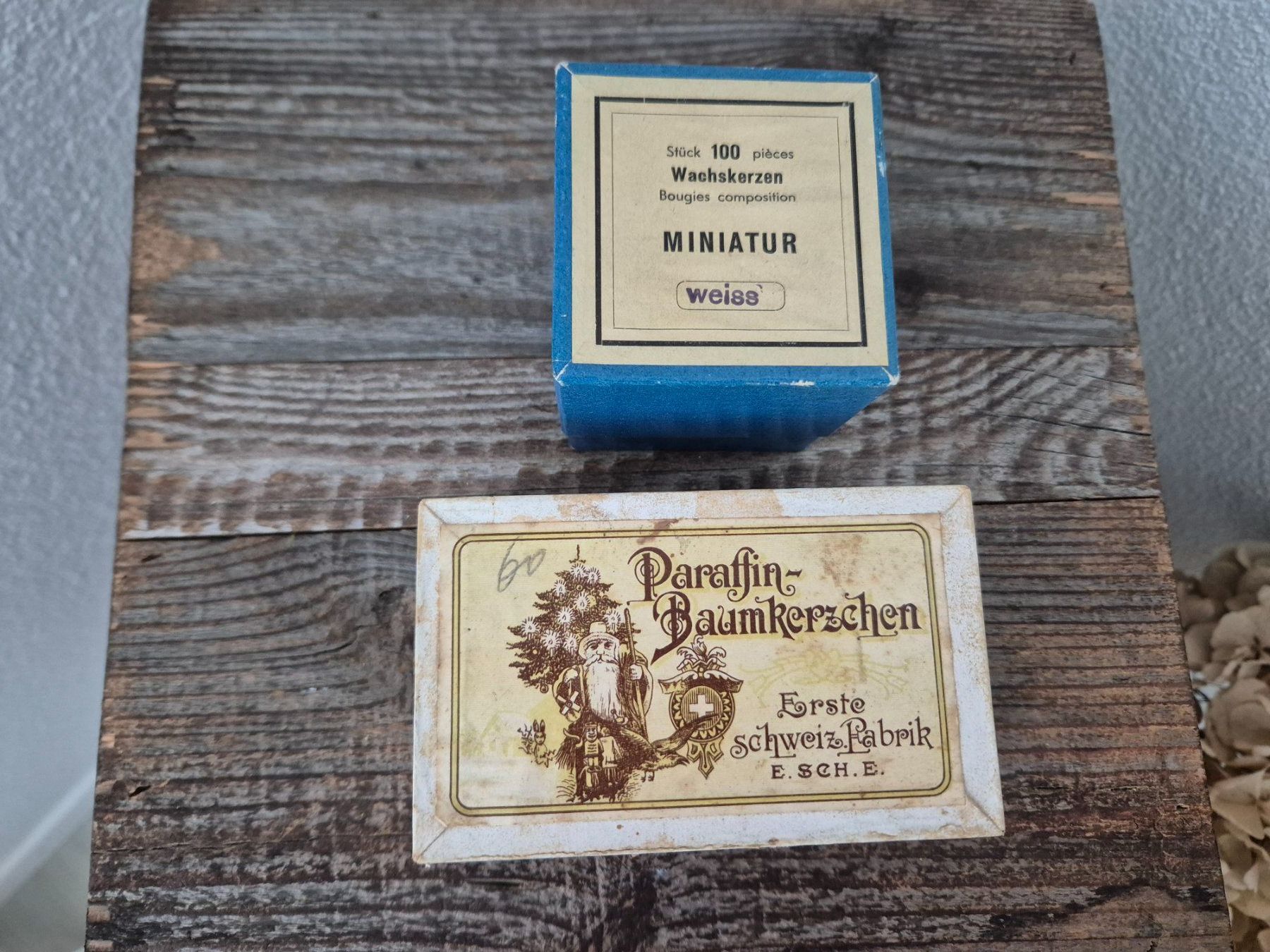 Candele: Alte Wachs- und Paraffinkerzen / Vintage – Usato da Berg SG venduto da Bolle01