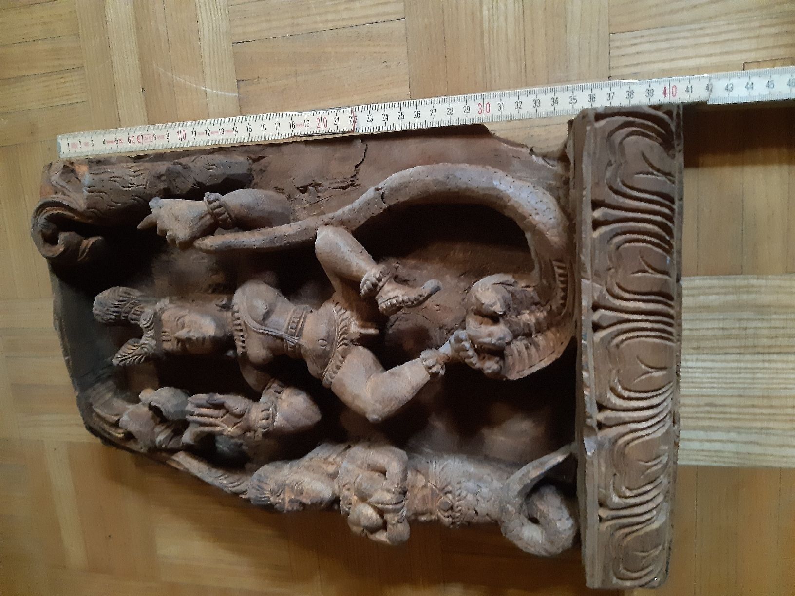 Statuette: BAS RELIEF "KALIAMARDHAN". Lord Krishna – Usato da Genève venduto da dieudedieu 7