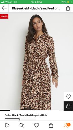 Kleid,herbstlich, braun S