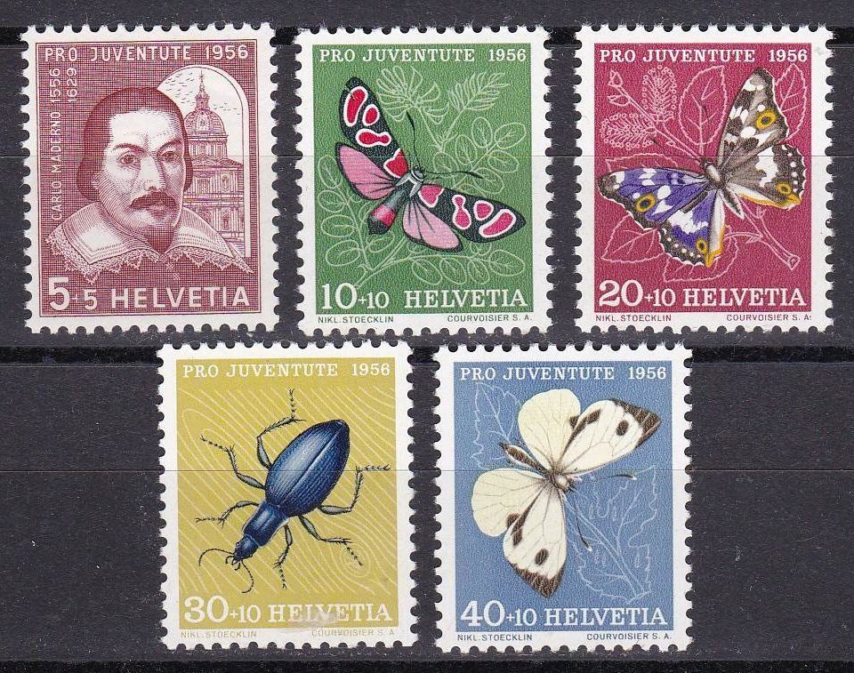 Alle Briefmarken: Pro Juventute, 1956, postfrisch** – Neu (gemäss Beschreibung) aus Lupfig von lubor