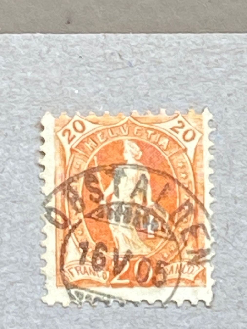 Tutti i francobolli: Helvetia 20C, Obstalden – Usato da Aarau venduto da hilde47