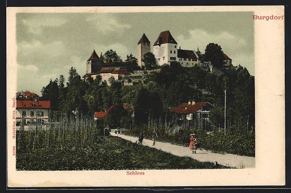 Ansichtskarten: AK Burgdorf, Blick zum Schloss – Gebraucht aus Berlin von bartko-reher