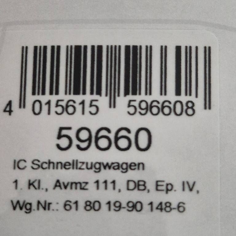 Piko Modelleisenbahnen: Piko H0  1. Kl. Avmz 111 / Apmz 121 DB  Ep. IV – Gebraucht aus Zug von storsi 1