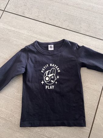  Petit Bateau bleu marine manches longues