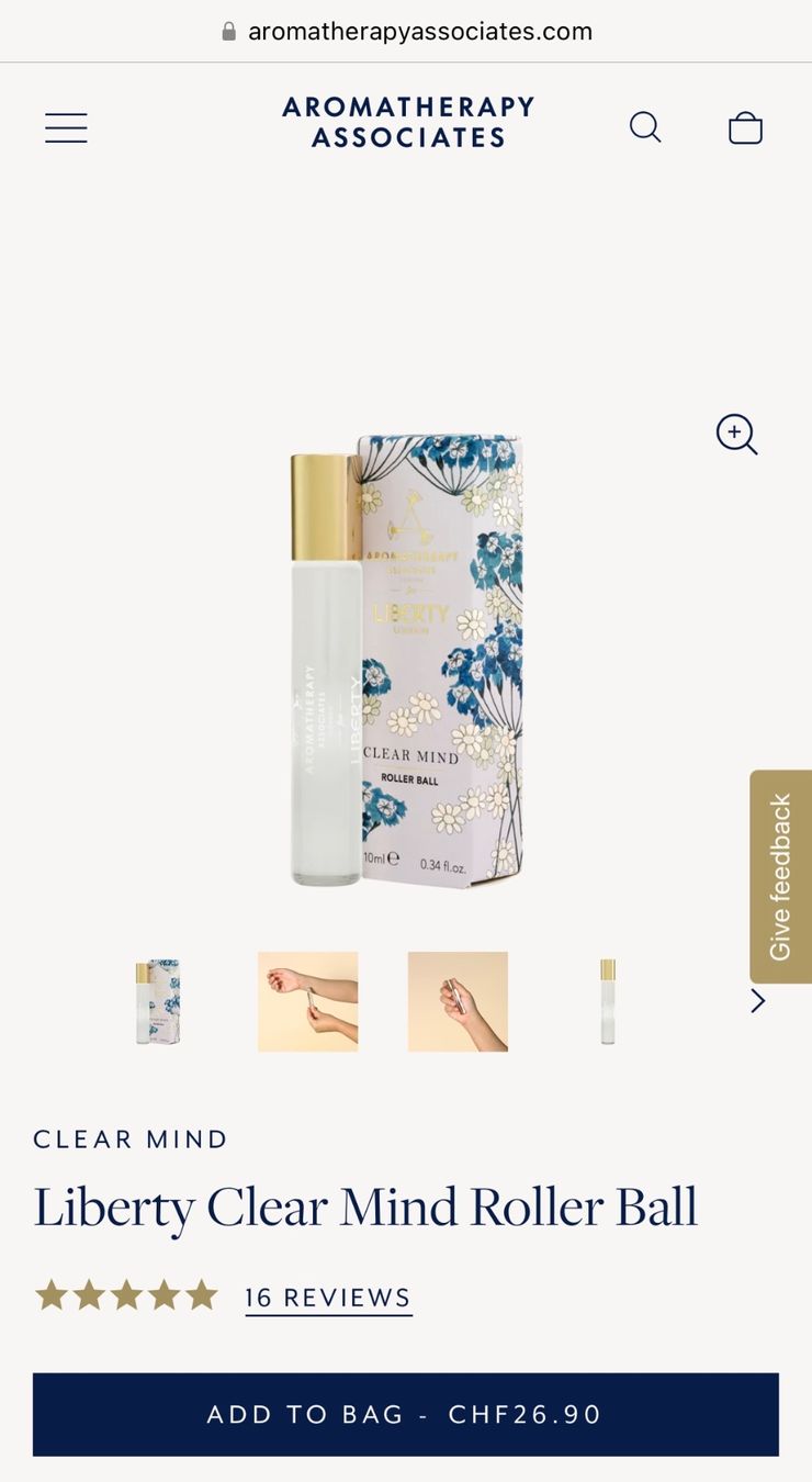 Altro per la cura del corpo: AROMATHERAPY ASSOCIATES CLEAR MIND Clear Mind Roller,LP26.90 – Nuovo e nell'imballaggio originale da Zürich venduto da deruja 2