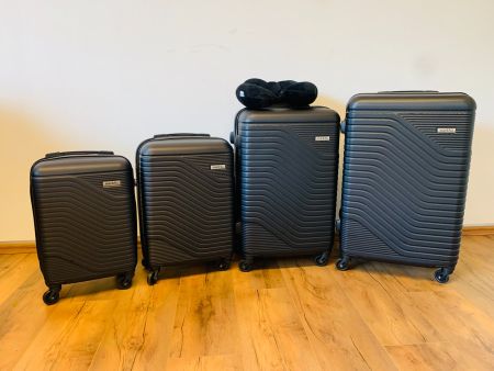 5er ABS Koffset Hartschale in Schwarz NEU & Unbenutzt