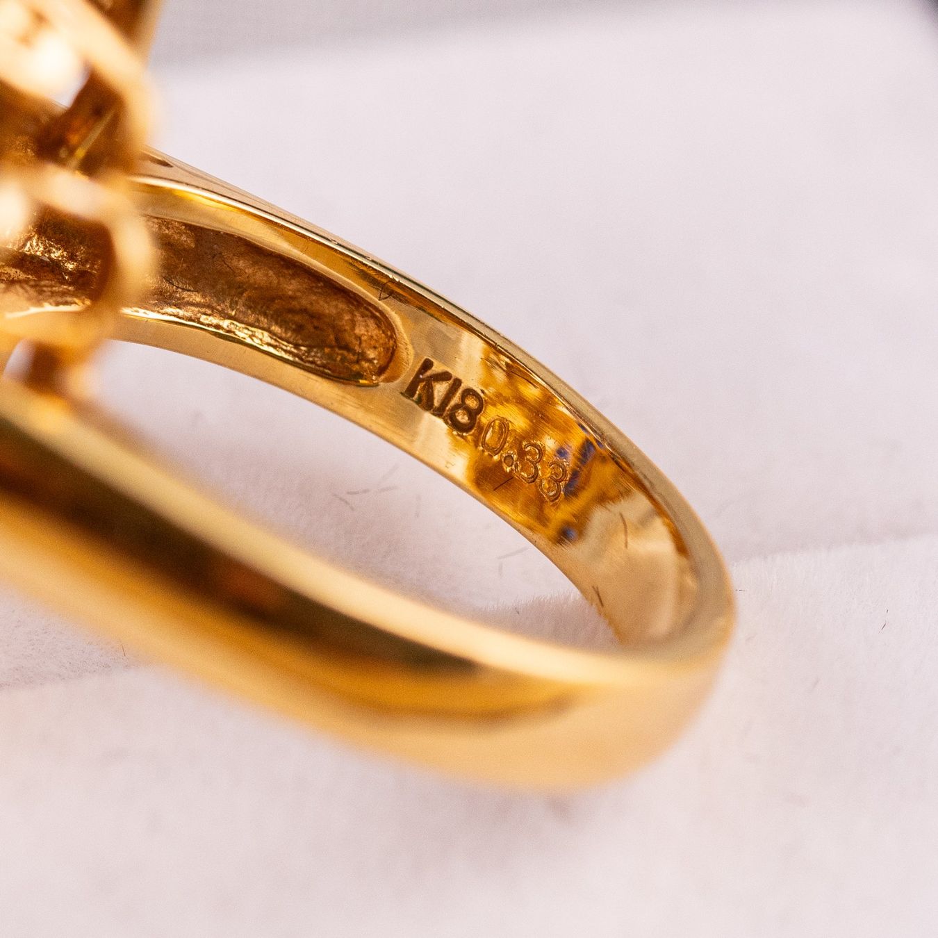 Anelli: Sapphire Diamond Ring 18k Yellow Gold – Usato da Luzern venduto da PrimeSwissTime 7