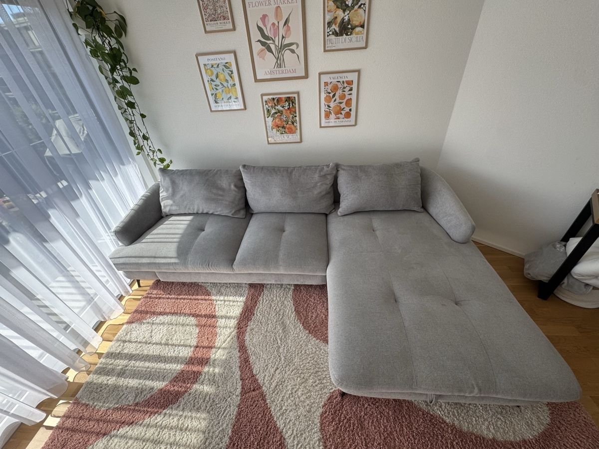 Sofas: Ecksofa grau - ausziehbar – Gebraucht aus Lenzburg von acmilan_17 2