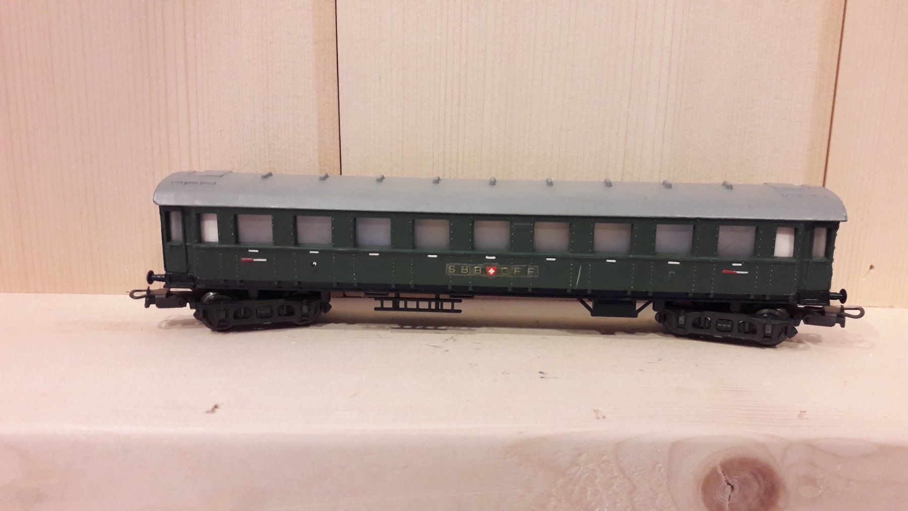Liliput Modelleisenbahnen: Liliput HO DC : "CFF" voiture 2ème classe – Gebraucht aus Buttes von Cafe2005 1