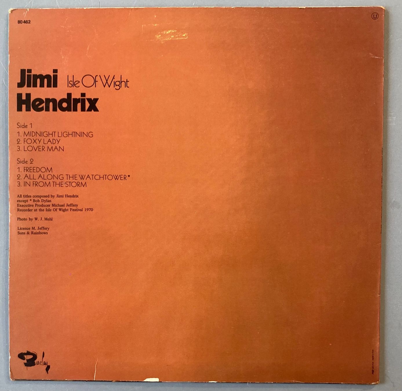 Schallplatten: JIMI HENDRIX - ISLE OF WIGHT – Gebraucht aus Poliez-Pittet von Newtown-Records 1