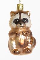 Weihnachtskugel - Glasornament "Waschbär"