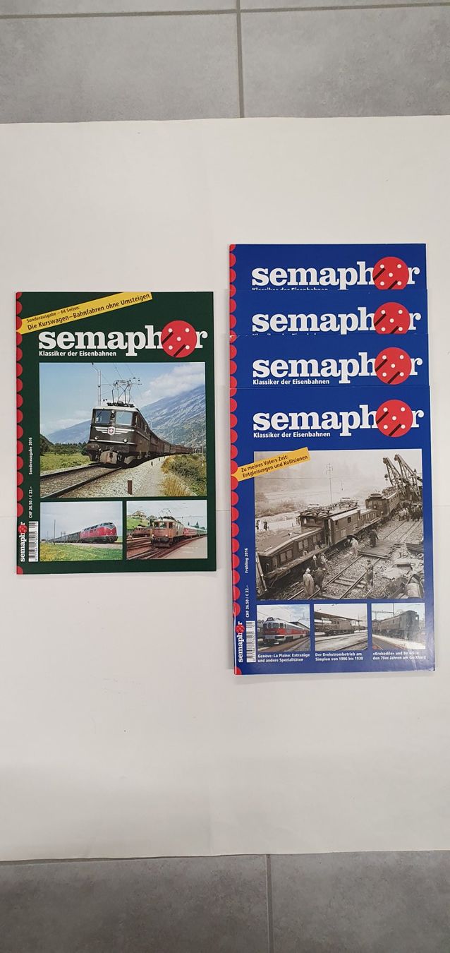 Zeitschriften & Magazine: Semaphor 2016 (4 Hefte) & Sonderausgabe 2016 – Gebraucht aus Würenlos von jub_nd5j