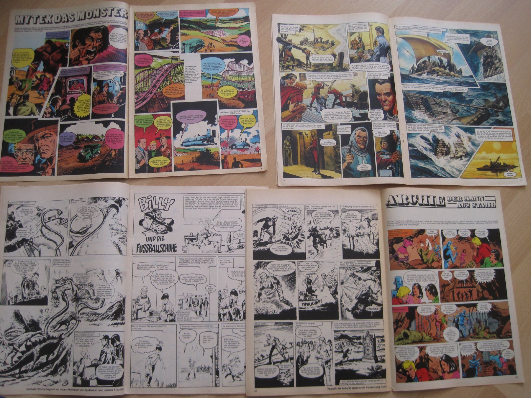 Comics: KOBRA Eiserne Hand Trigan Archie  1976 Comic LOT A – Gebraucht aus Gossau SG von Noryflory 1