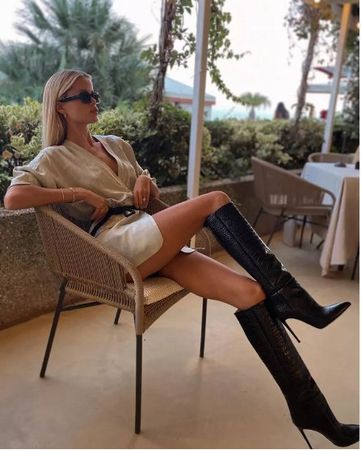 🤩4 STK: GLOBUS LEDER-STIEFEL & 2 TASCHEN MANGO & GUCCI P
