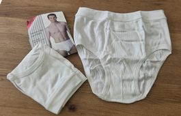2 Paar Unterhosen Herren-Slip Gr. M Baumwolle