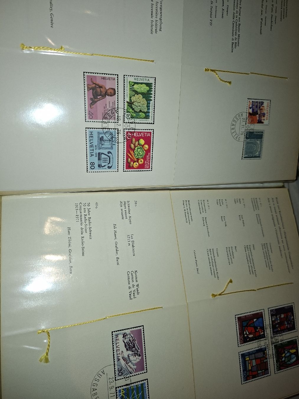 Tous les timbres: PTT Hefte 60Stk + mit Stich Bickel Probe  – D'occasion à Balgach par SIMEON27 3