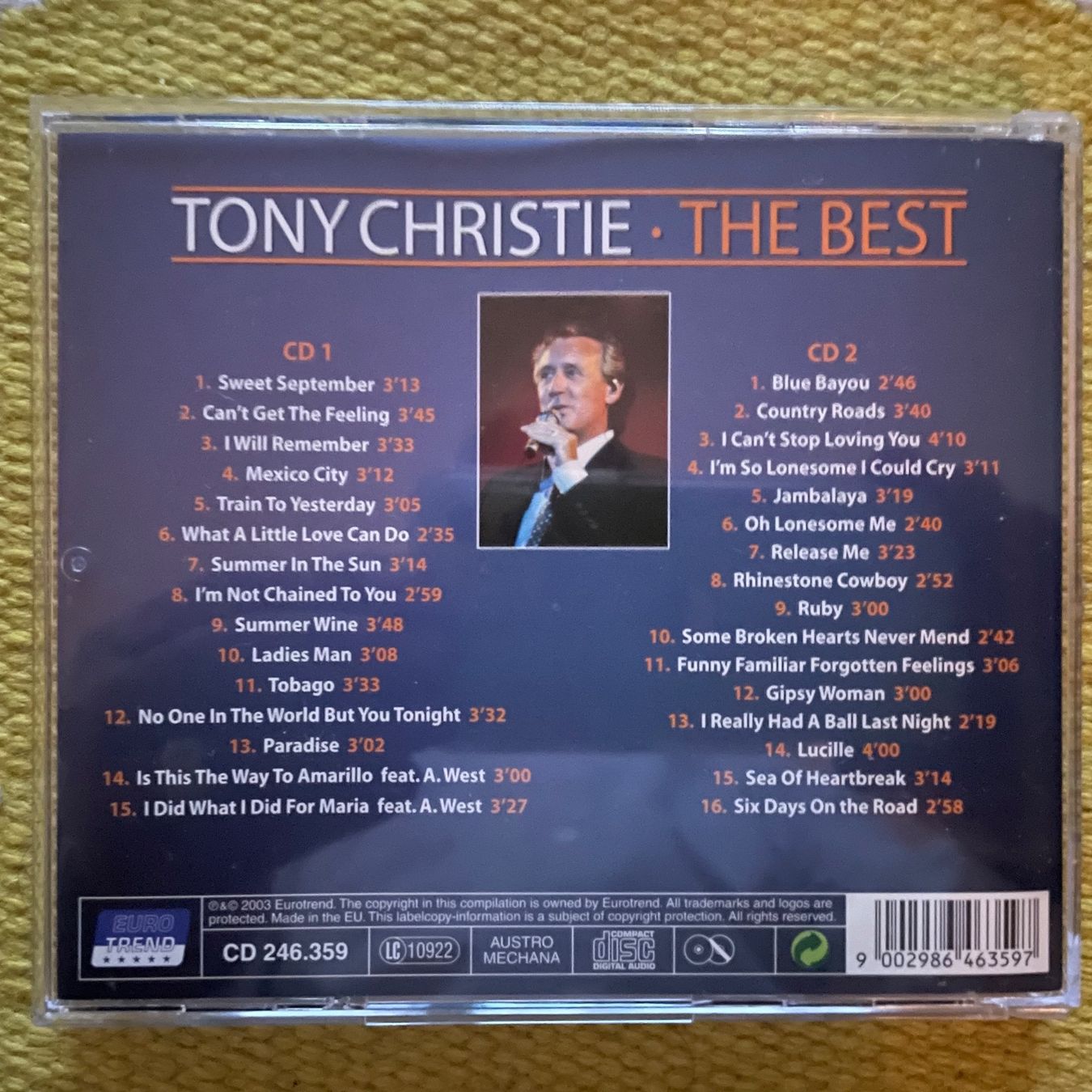 CDs: TONI CHRISTIE-2CD THE BEST – Gebraucht aus Rorschacherberg von CD-Roli 1