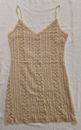 Promod Spitzenkleid / Unterkleid Beige - Neu (XL)