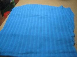 Stoff blau/fein gestreift