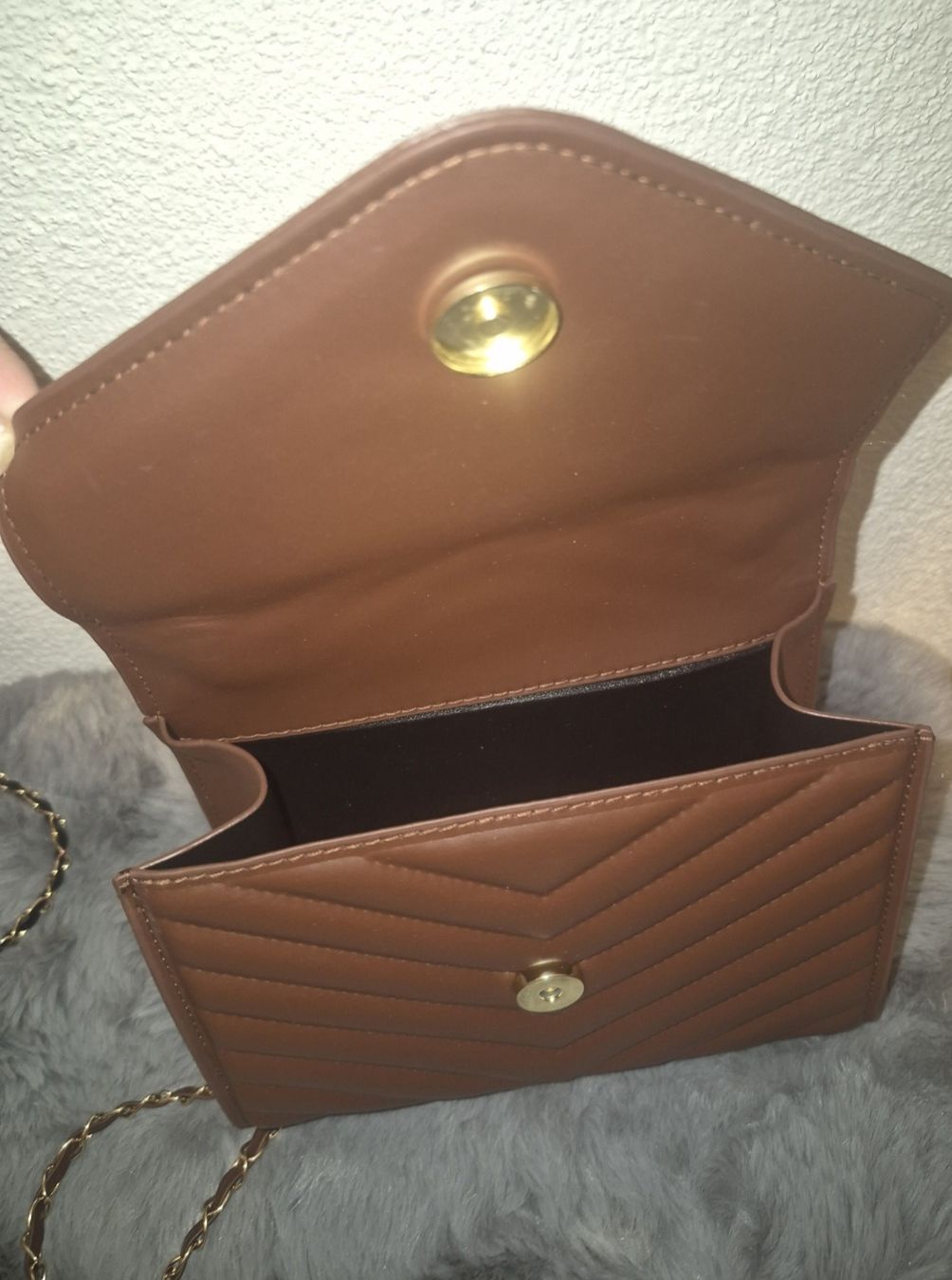 Sacs femmes: Borsa a tracolla marrone chevron nuova – Neuf (Voir description) à Giubiasco par Stefaniav 1