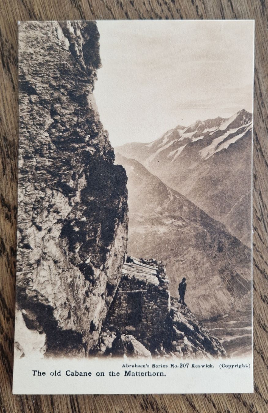 Cartoline postali: The old Cabane on the Matterhorn – Usato da Ebikon venduto da Donar50 1