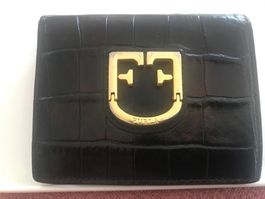 Furla Portemonnaie aus Leder, Schwarz