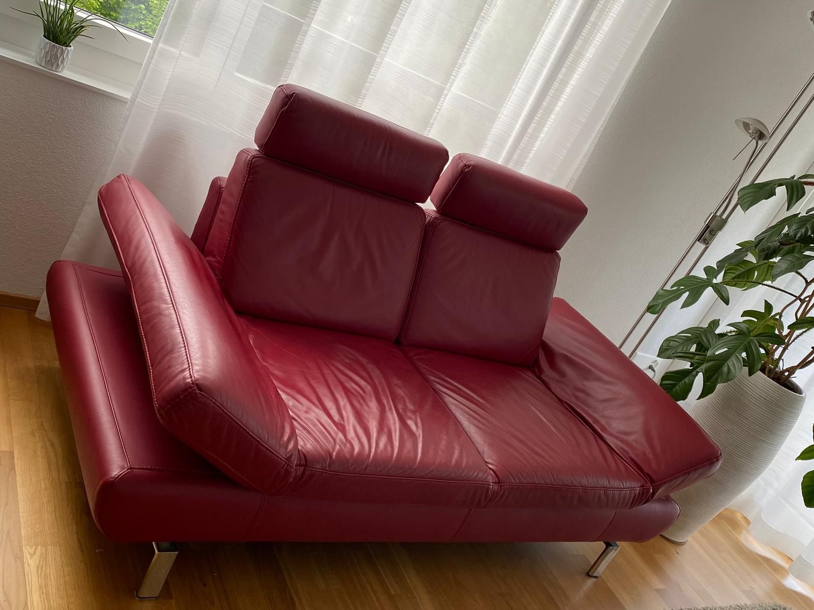 Sofas: Rotes Ledersofa – Gebraucht aus Hünenberg von jos_bdj8