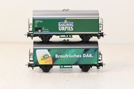 Märklin HO/AC  Güterwagen Karlsberg Urpils & DAB mit OVP