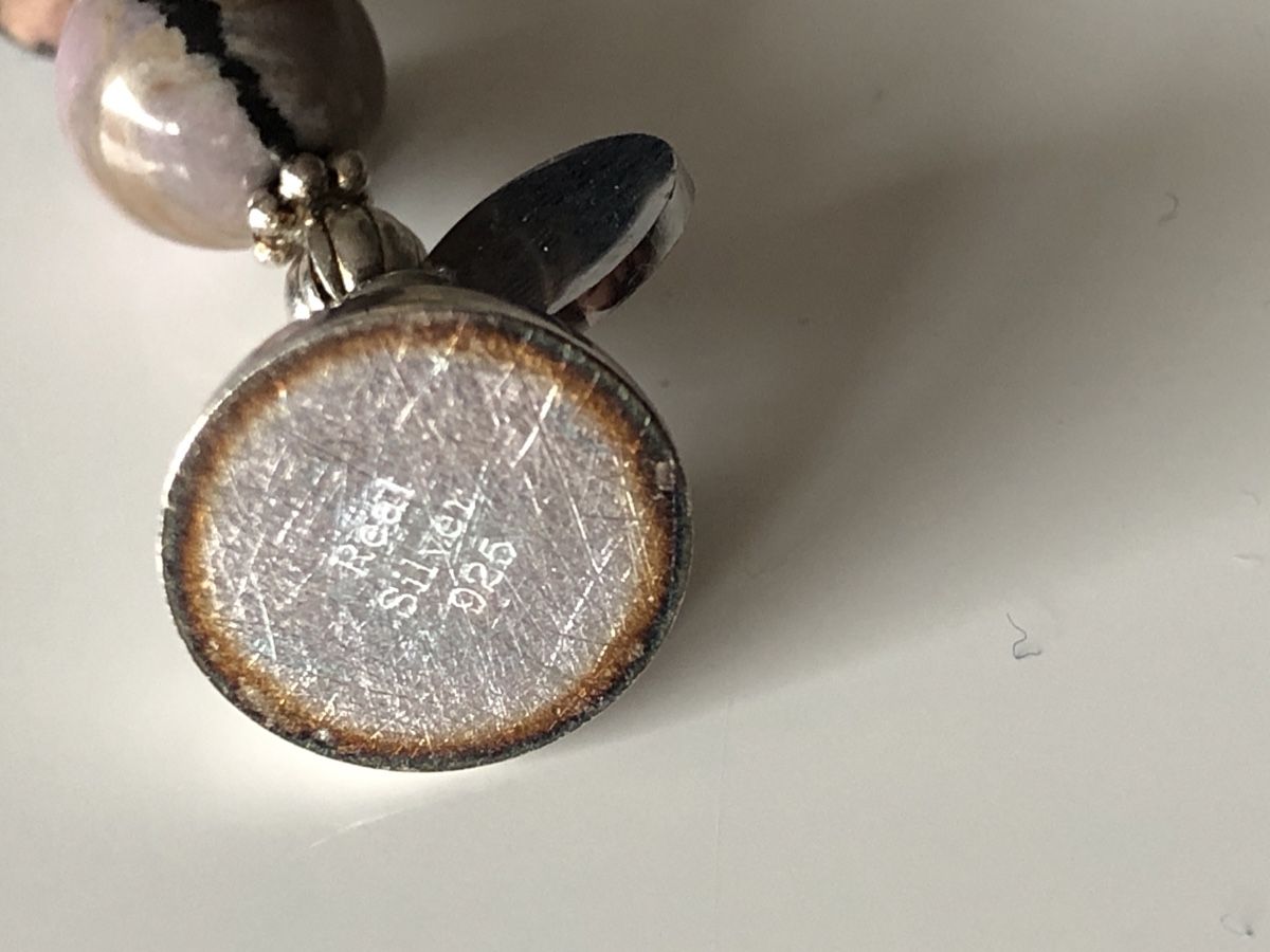 Ketten: Echte Steine Kette mit Sterling Silber 925 – Gebraucht aus Läufelfingen von Original100 8