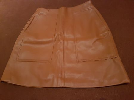 Jupe imitation cuir camel taille 36 marque H&M