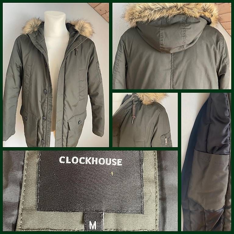 Giacche: ***CLOCKHOUSE*** Winterjacke olive Gr M – Usato da Wädenswil venduto da H2H_Secondhandshop