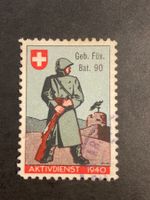 Schweiz 1940 Soldatenmarke Geb.Füs.Bat. 90 gestempelt
