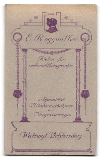 Fotografie & Manifesti: Fotografie E. Roggwiller, Wattwyl, Klein – Usato da Berlin venduto da bartko-reher 1