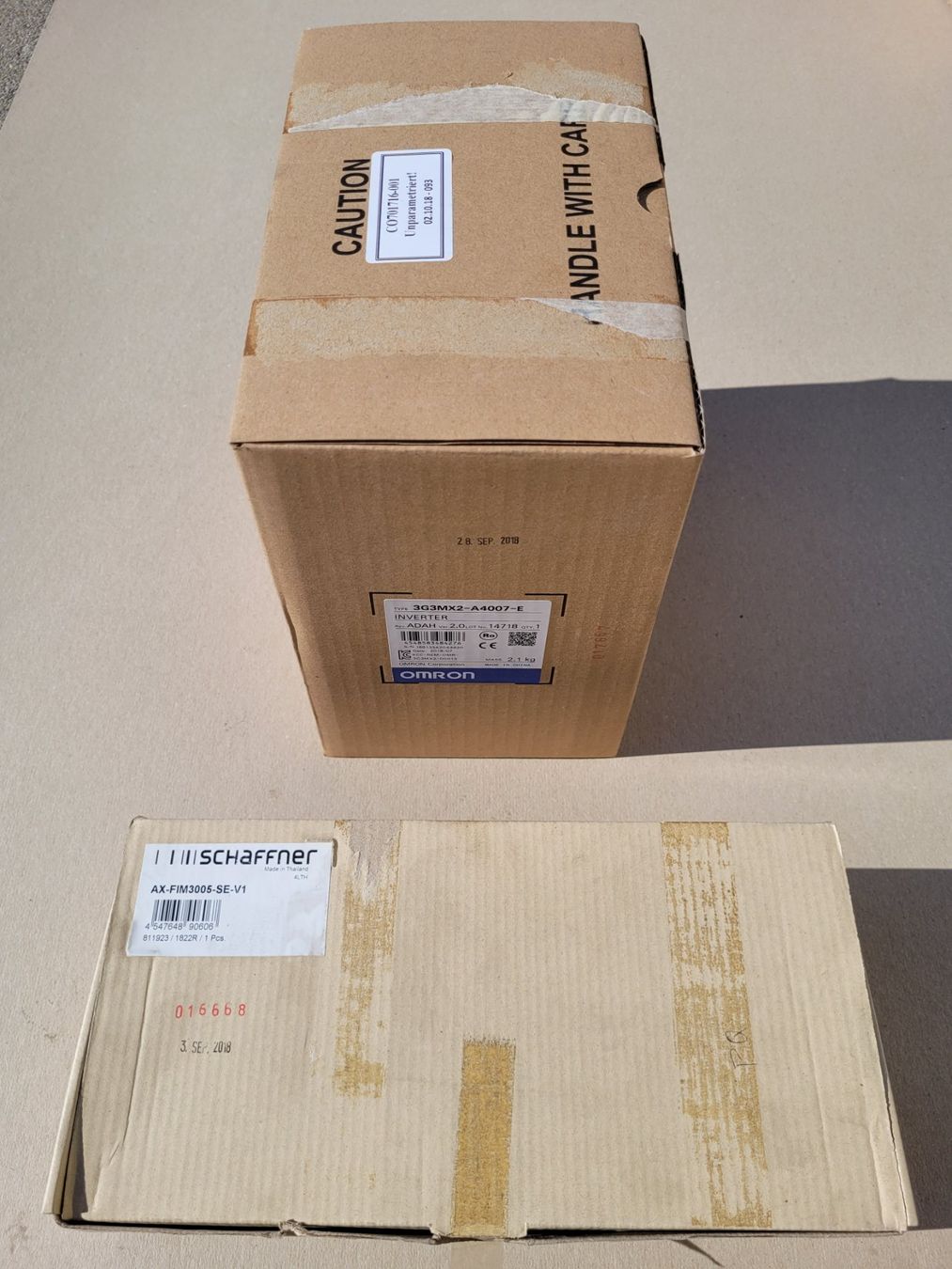 Wechselrichter: Omron Inverter 3G3MX2-A4007-E, Neu & Originalverpackt – Neu und originalverpackt aus St. Silvester von dan_c8f9 8