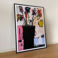 Blumen Moderne Kunst Kessel Flowers Vintage Expressionismus