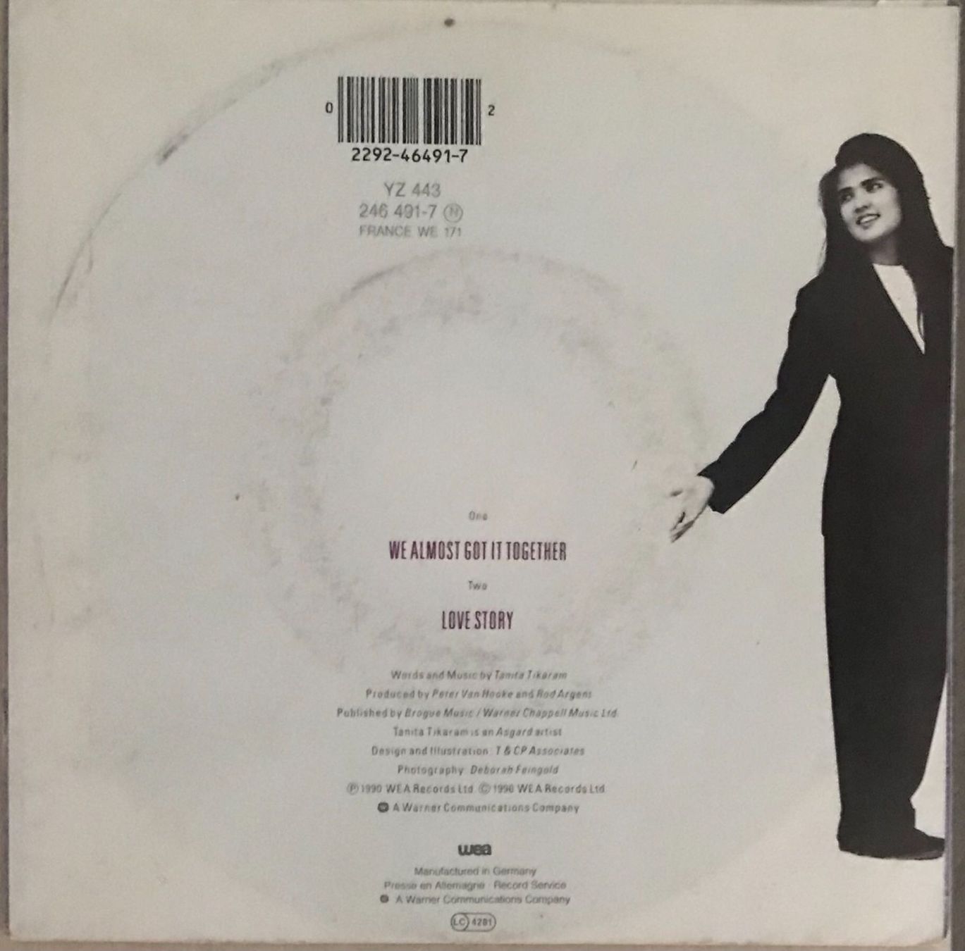 Schallplatten: TANITA TIKARAM - WE ALMOST GOT IT TOGETHER – Gebraucht aus Bussigny von vinyl-pas-cher 1
