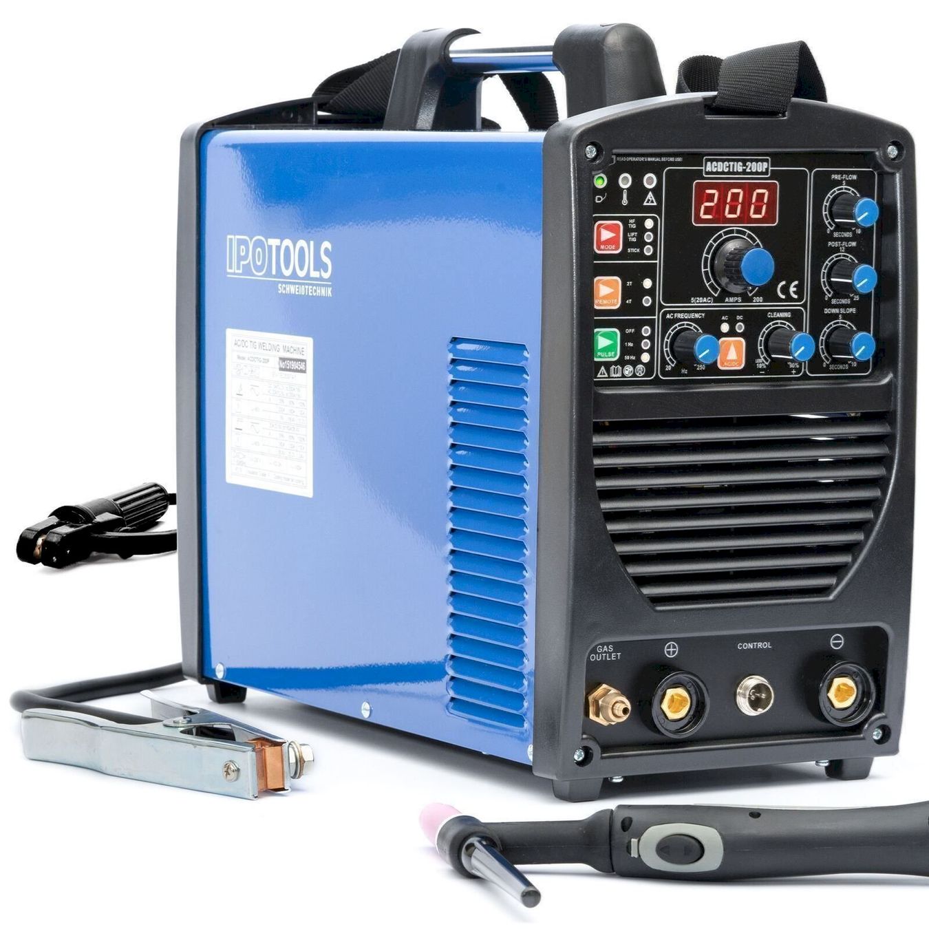 Löten & Schweissen: IPOTOOLS AC DC Schweißgerät ACDCTIG-200P – Neu und originalverpackt aus Bottighofen von zaap
