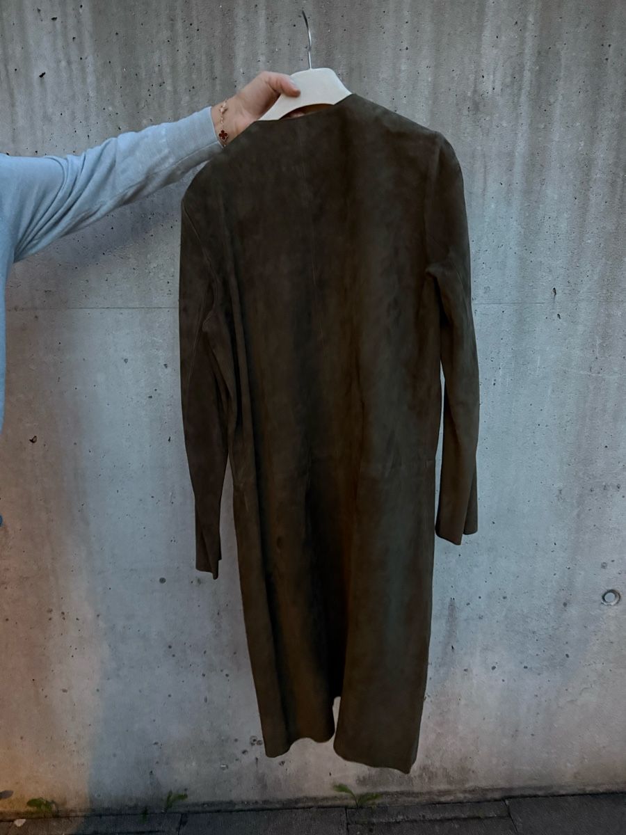 Zara Mäntel: Ledermantel Olivegrün Zara – Gebraucht aus Zürich von tina_lea 1