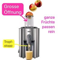 NEU Braun Entsafter Identity J700 - (1000 W)