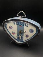 Fossil Retro Wecker Tischuhr mechanisch Vintage Space Age