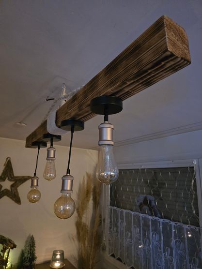 Lampadari & plafoniere: Esszimmer Lampe Unikat, Holz – Nuovo (secondo la descrizione) da chur venduto da Toms-gr 5