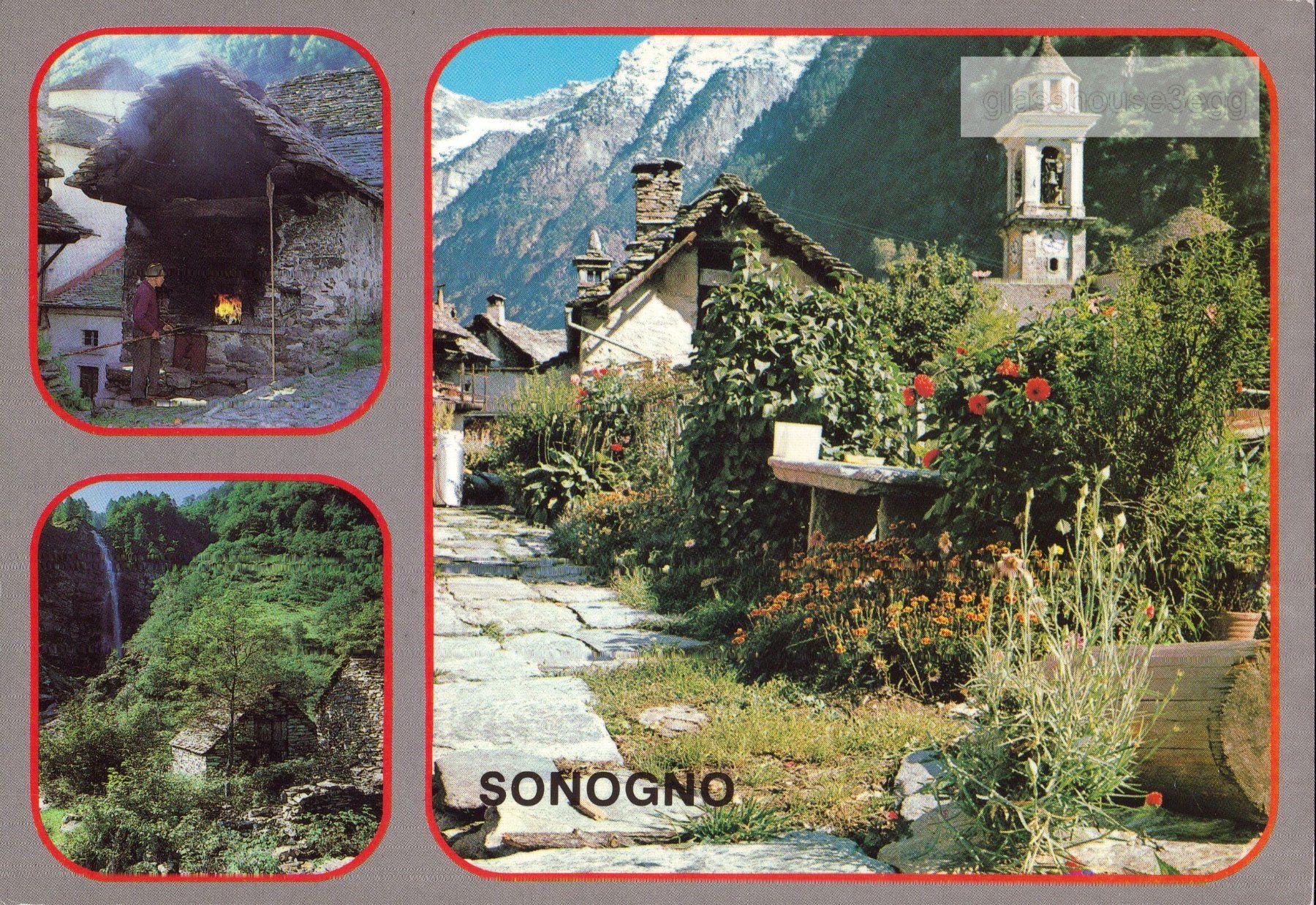 Cartoline postali: AK 1992 Sonogno, Valle Verzasca – Usato da Eggersriet venduto da glasshouse3egg