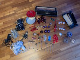 Diverse Weihnachtsdekoration inkl. Lichterketten