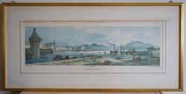 Luzern Panorama Künstler J.Jacottet - Lucerne et le Righi